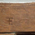 Carpenters left their marks on the woodwork