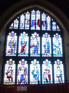 East Window i East Window of All Saints Church, designed by Sir Ninian Comper