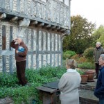 Edward Roberts at east end of Tudor House