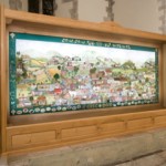 Millennium Embroidery in frame