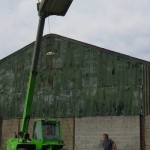 Front loader at Dairy
