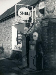 Garage, petrol pump Petrol pump outside yard of Glenthorne