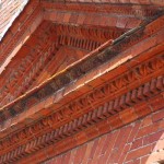 Pediment over front door of Glenthorne House