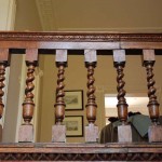 Railings on landing
