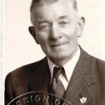 Collyer with his Rifle Brigade badge
