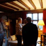 Edward Roberts in the panelled Sitting Room of The Tudor House