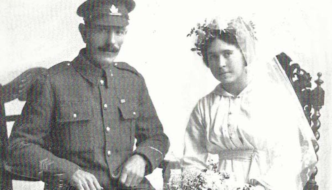 Marriage of May Christmas to Jack Barratt, October 1st 1918