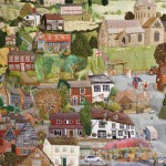 Detail showing the centre of the village