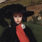 Detail of portrait of May Sartoris