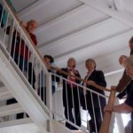 Group on stairs of Naval Museum