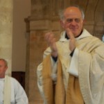 Vicar Terry Louden applauding