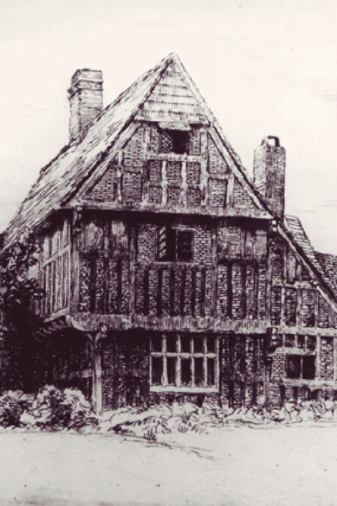 Bryden print of The Tudor House