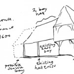 Recreation of the original Hall House, c1333